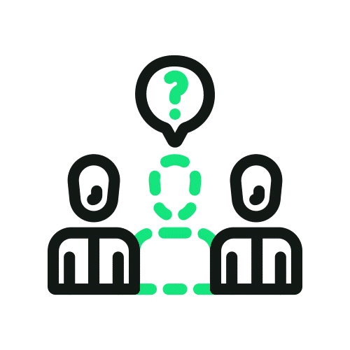 Icon representing lack of in-house privacy and AI governance expertise for SMBs
